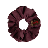 LIMITED EDITION PATCH PLEATED SCRUNCHIE PLUM