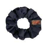 LIMITED EDITION PATCH PLEATED SCRUNCHIE NAVY