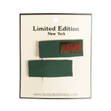 LIMITED EDITION CANVAS LOGO PATCH SNAP SET FOREST