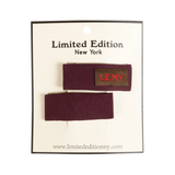 LIMITED EDITION CANVAS LOGO PATCH SNAP SET PLUM