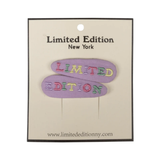 LIMITED EDITION LAVENDER EMB CLIP SET (OS)