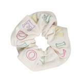 LIMITED EDITION EMB LOGO SCRUNCHIE WHITE (OS)