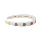LIMITED EDITION DENIM SNAP HEADBAND THIN WHITE (OS)
