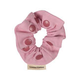LIMITED EDITION DENIM SNAP SCRUNCHIE PINK (OS)