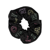 LIMITED EDITION EMB LOGO SCRUNCHIE BLACK DENIM (OS)