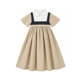 LITTLE TEMPEST TRENCH TAFFETA GOWN (2-16Y)