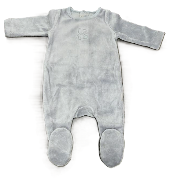 LIL MISS TEDDY BEAR VELOUR STRETCHIE(3M-12M)