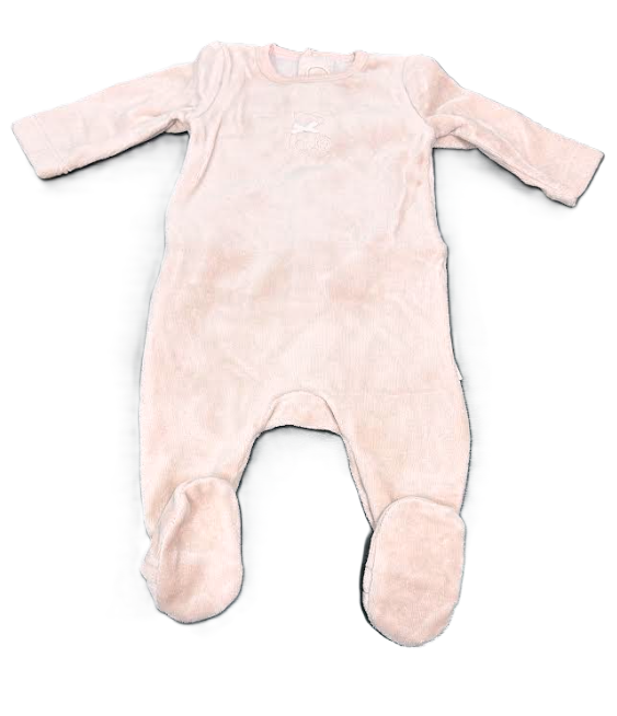 LIL MISS TEDDY BEAR VELOUR STRETCHIE(3M-12M)