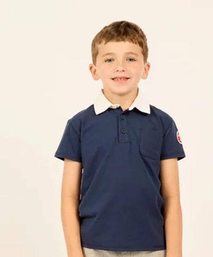 LITTLE PARNI BOYS SHORT SLEEVE POLO TOP (3-8Y)