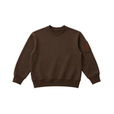 LITTLE PARNI BOYS ELBOW PATCH SWEATSHIRT(3-14Y)
