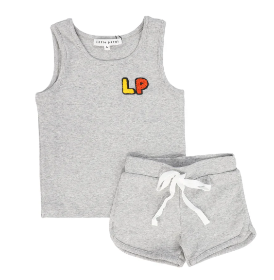 Little Parni Baby Tank Set K492 - Grey