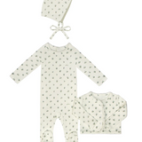 LITTLE PARNI CARDIGAN LAYETTE SET W/BONNET(3M-18M)
