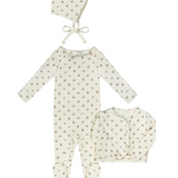 LITTLE PARNI CARDIGAN LAYETTE SET W/BONNET(3M-18M)