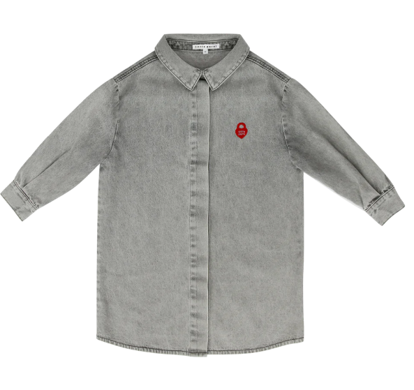 LITTLE PARNI DENIM SHIRTDRESS (3-14Y)