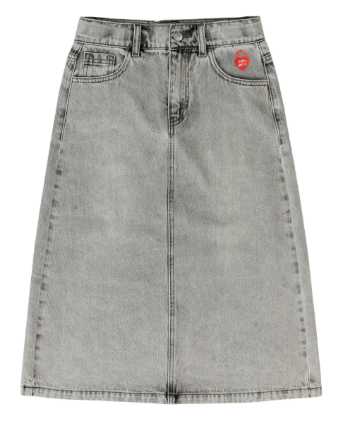 Little Parni Denim Long Skirt K501 - Grey Little Parni Denim Long Skirt K501 - Grey