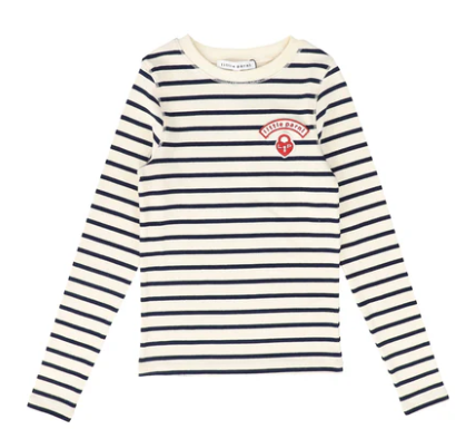 LITTLE PARNI LS WIDE STRIPED TSHIRT (4-16Y)