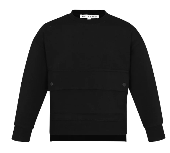 LITTLE PARNI SIDE POCKET SWEATSHIRT(2-14Y)