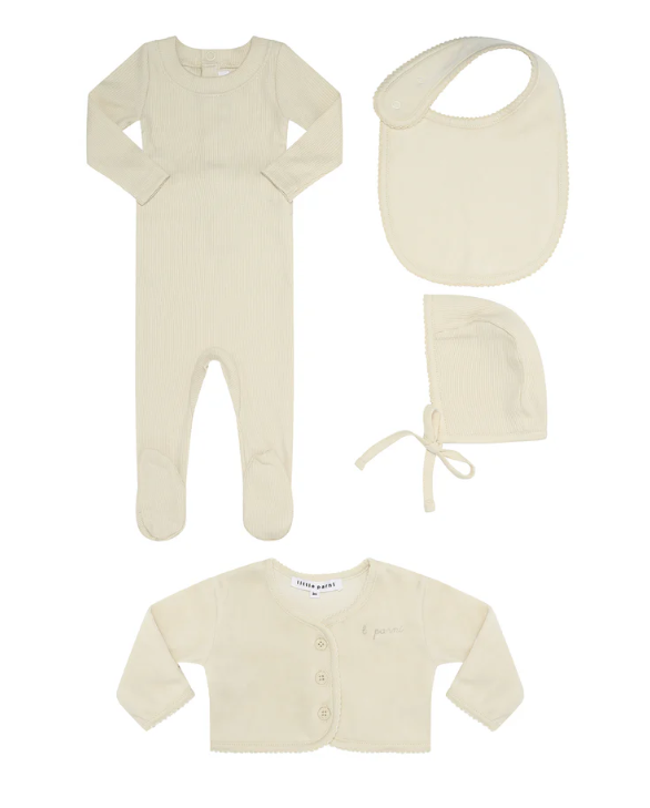 LITTLE PARNI STRETCHIE+ CARDIGAN(NB-12M)