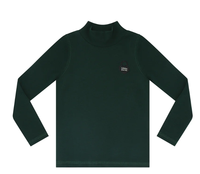 LITTLE PARNI STRIPED MOCKNECK TOP(3-16Y)