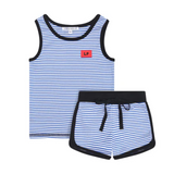 LITTLE PARNI STRIPED TANK SET (12M-3Y)