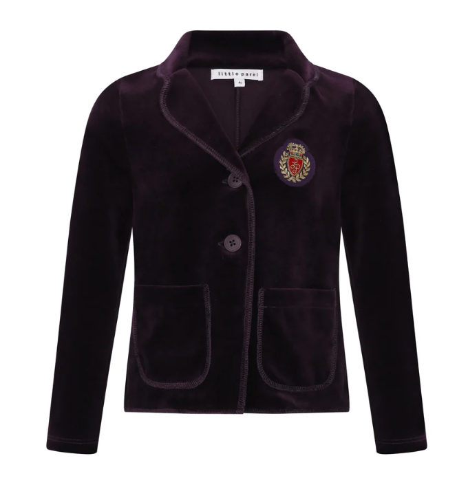 LITTLE PARNI VELOUR BLAZER (3-20Y)