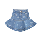 LITTLE PARNI DENIM HEART SKIRT (3-16Y)