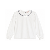 LITTLE TEMPEST TAFFETA SCALLOP HEM JUMPER W/SHIRT(2-16Y)