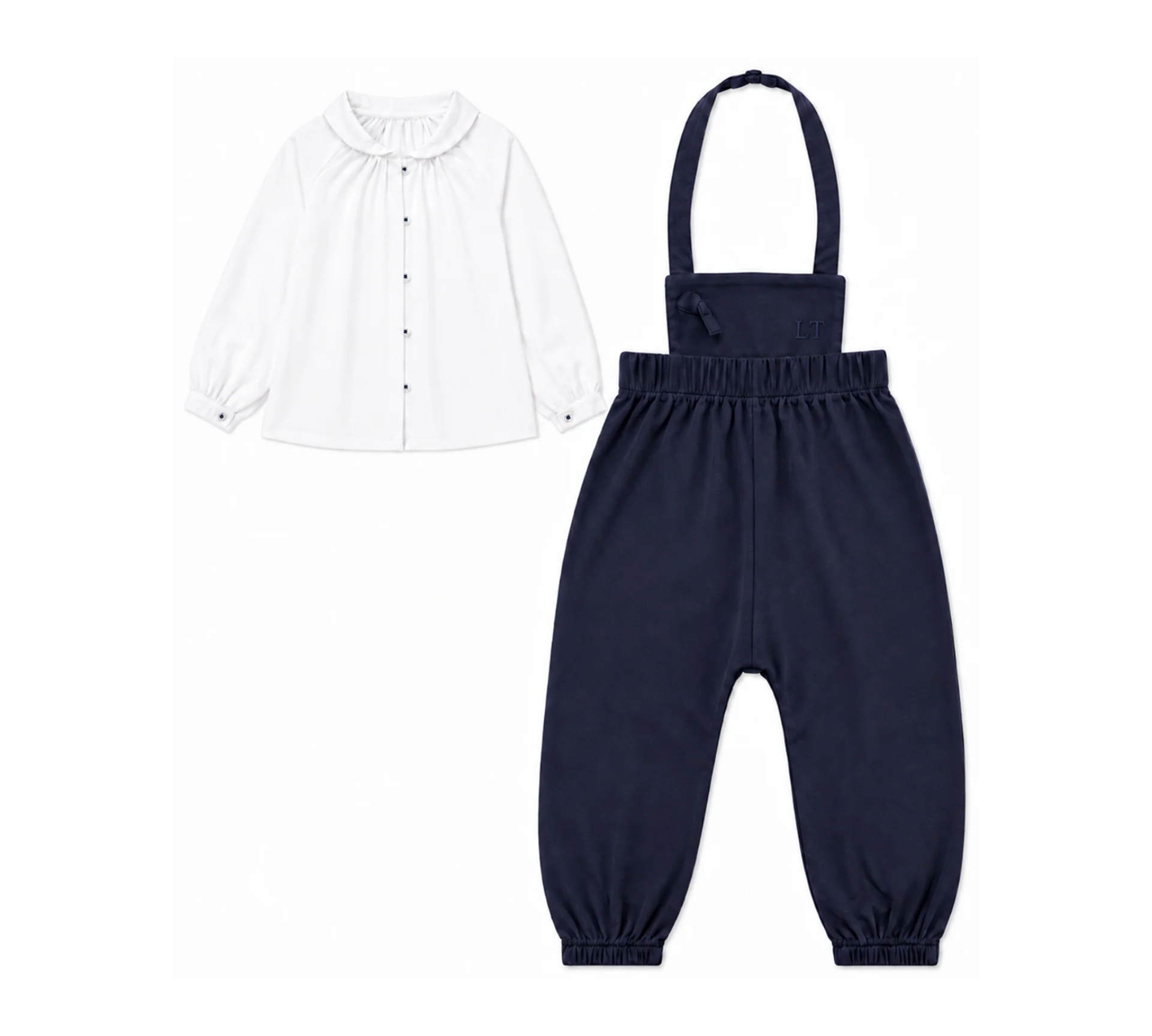 LITTLE TEMPEST GIRLS HALTER ROMPER W/SHIRT (12M-3Y)