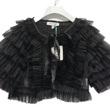 A LA PAGE LIVORNO 3/4 SLEEVE TULLE SHAWL (12-18Y)