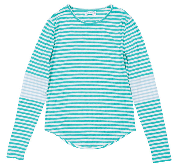 LUNA MAE MEG CLORBLOCK STRIPE TEE (XS-XL) - Klade Children's Boutique