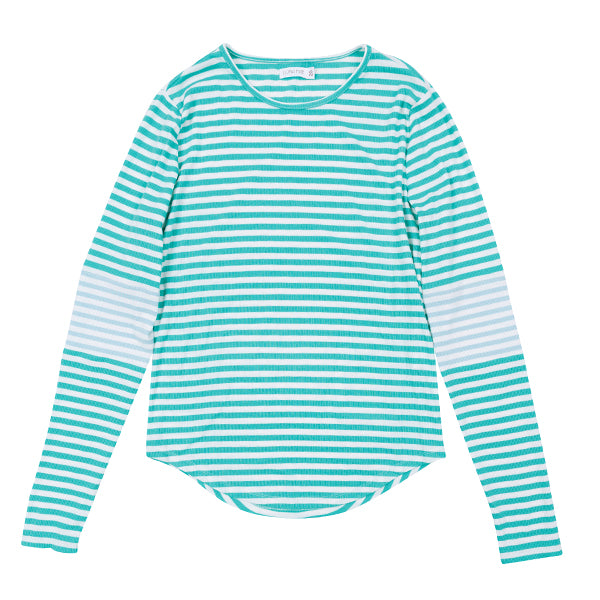 LUNA MAE MEG CLORBLOCK STRIPE TEE (XS-XL) - Klade Children's Boutique