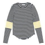 LUNA MAE MEG CLORBLOCK STRIPE TEE (XS-XL) - Klade Children's Boutique