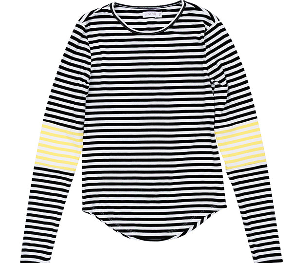 LUNA MAE MEG CLORBLOCK STRIPE TEE (XS-XL) - Klade Children's Boutique