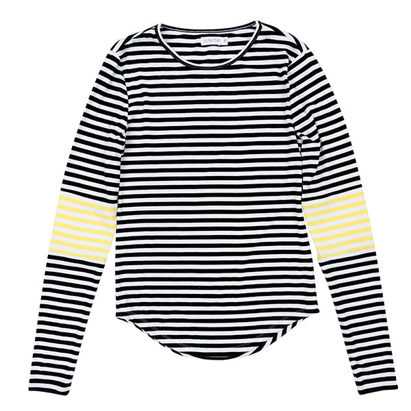 LUNA MAE MEG CLORBLOCK STRIPE TEE (XS-XL) - Klade Children's Boutique