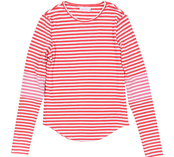 LUNA MAE MEG CLORBLOCK STRIPE TEE (XS-XL) - Klade Children's Boutique