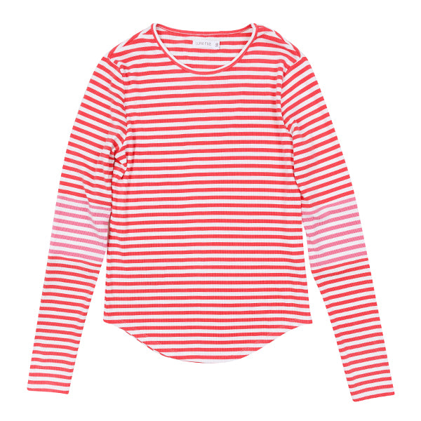 LUNA MAE MEG CLORBLOCK STRIPE TEE (XS-XL) - Klade Children's Boutique
