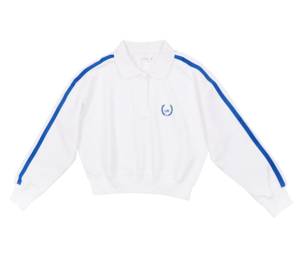 LUNA MAE NORA COLLAR VARSITY SWEATSHIRT(XS-XL)