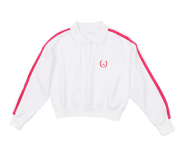 LUNA MAE NORA COLLAR VARSITY SWEATSHIRT(XS-XL)
