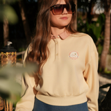 LUNA MAE RAYA COLLAR LOGO SWEATSHIRT (XS-XL) - Klade Children's Boutique