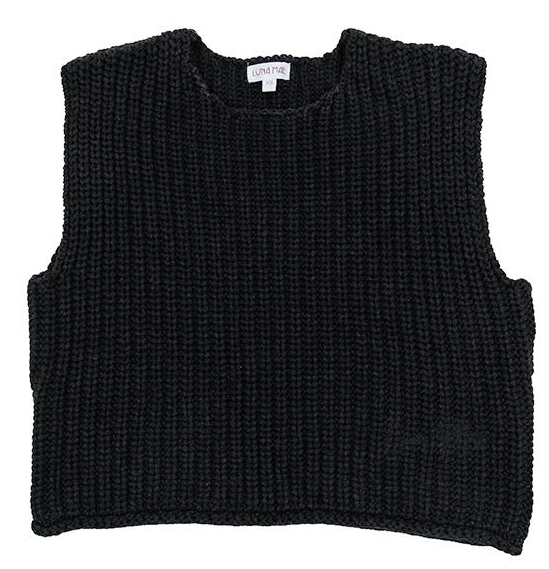 アウターその他 XTONZ XTK045 Leaf Punching Knit Vest CREAM XTK045CR LUNA MAE ELLE CHUNKY KNIT VEST (XS-XL)