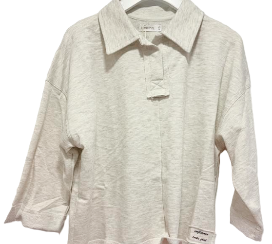 LUNA MAE GWEN CROPPED COLLAR TOP (XS-XL) - Klade Children's Boutique