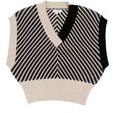 LUNA MAE LILA TWO TONE KNIT VEST (XS-XL)