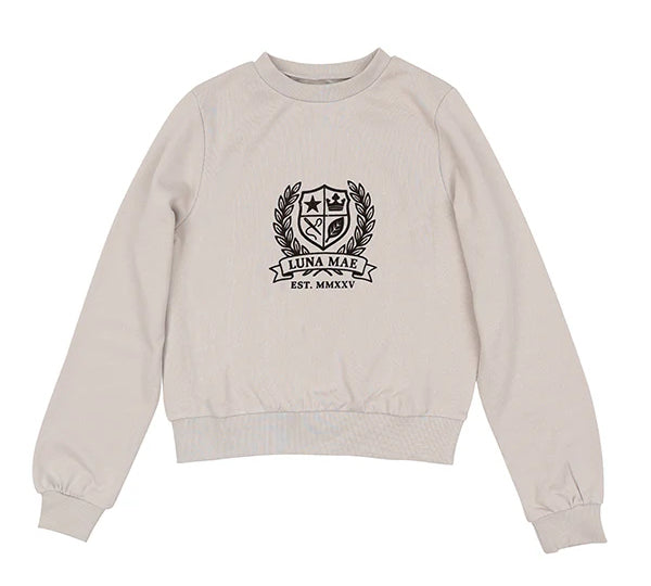 LUNA MAE ZIA EMBLEM SWEATSHIRT (XS-XL)