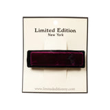 LIMITED EDITION 2 TONE VELVET BURETTE BRGNDY/BLK