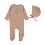 LILETTE SWEET BEAR FOOTIE SET (3M-6M)