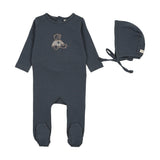 LILETTE SWEET BEAR FOOTIE SET (3M-6M)