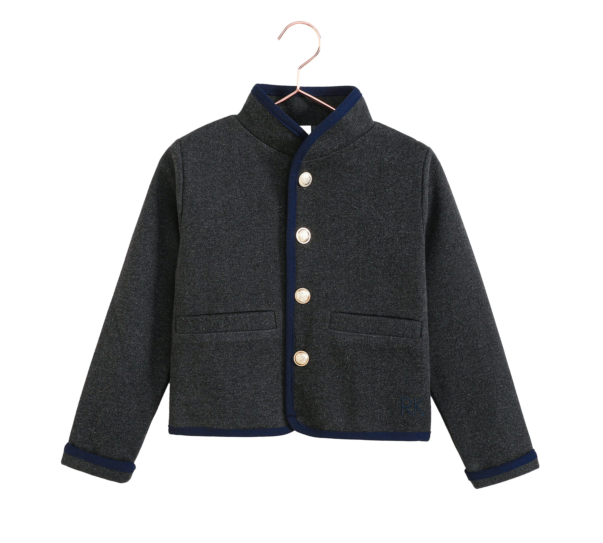 RETRO KID LUCAS GOLD BUTTON JACKET (2-10Y)