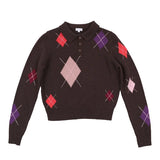 LUNA MAE EMMY ARGYLE SWEATER (XS-XL)