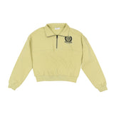 LUNA MAE YARA HALF ZIP EMBLEM SWEATSHIRT(XS-XL)