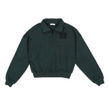 LUNA MAE YARA HALF ZIP EMBLEM SWEATSHIRT(XS-XL)